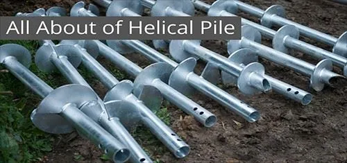 Ground Construction Screw Basic Helical Screw Pile